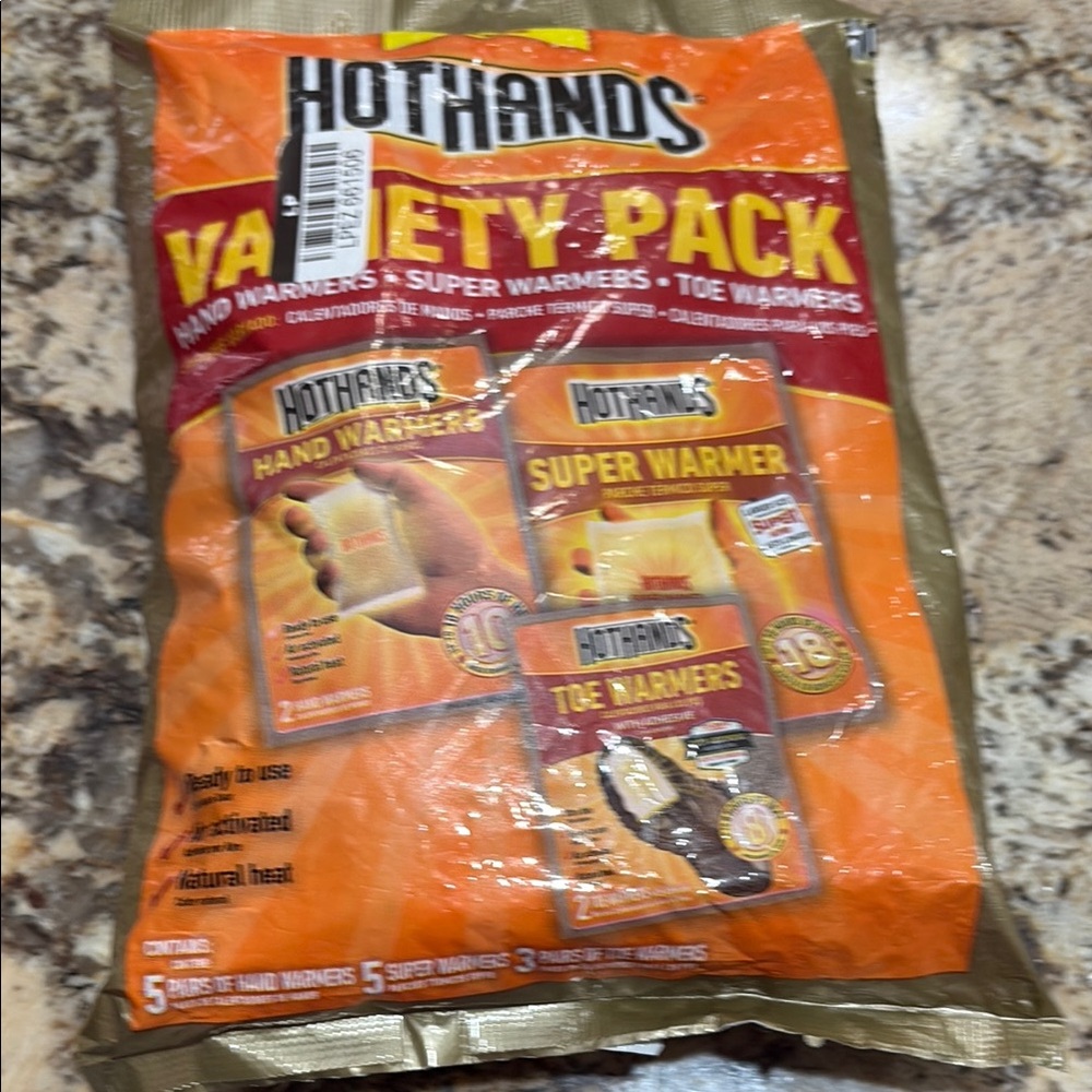 Variety Pack Hand, Super, and Toe Warmers - Orange